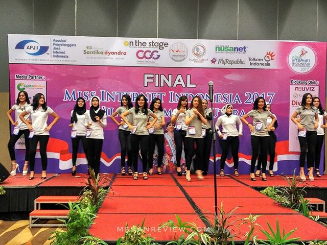 Malam Final Miss Internet Sumatera Utara 2017 di Santika Dyandra Convention Center Medan