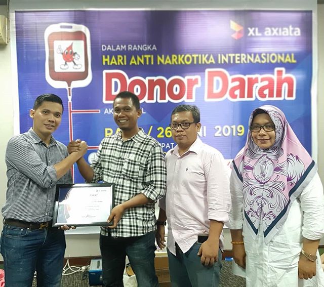 XL Axiata Gelar Donor Darah Peringati Hari Donor Darah Sedunia dan Hari Anti Narkotika Internasional