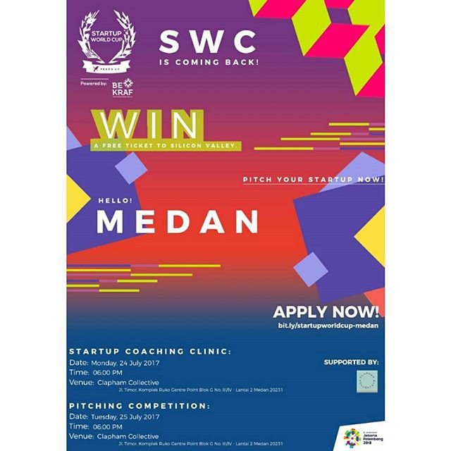 Start Up World Cup 2018, Yuk Daftarkan Startup Mu !
.