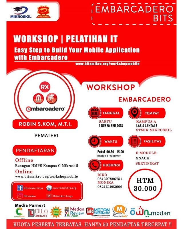 Workshop Pelatihan IT Pembuatan Aplikasi Android dengan Embracadero RAD